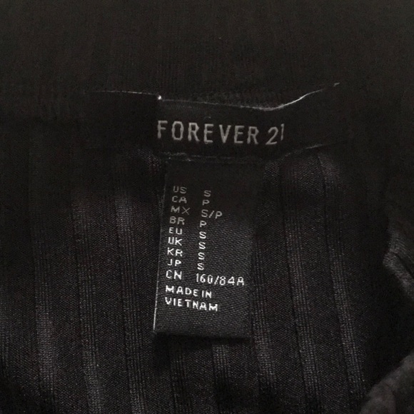 Forever 21 Black Ribbed Dress - Picture 2 of 3